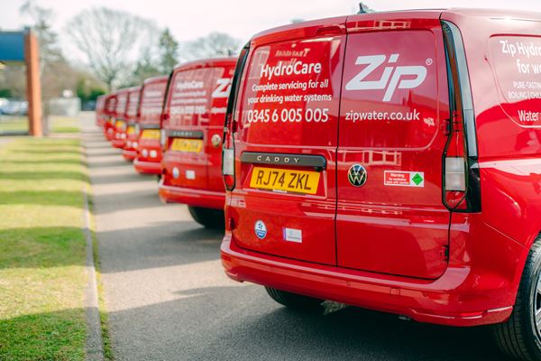 red hydrocare vans