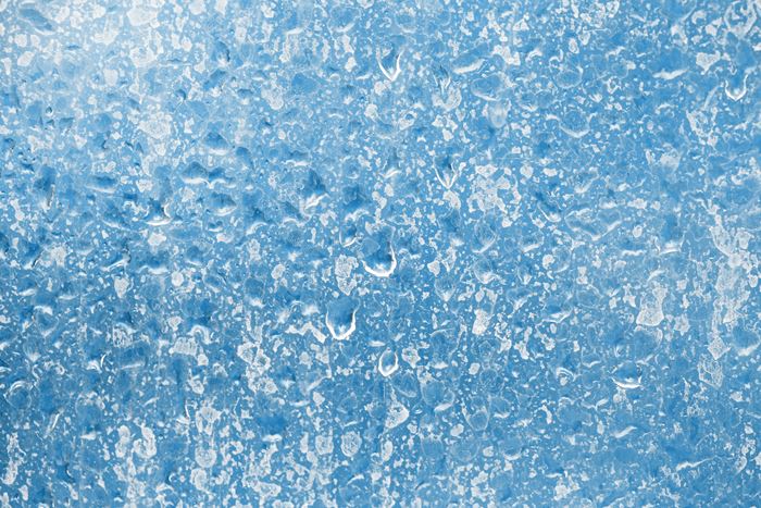 Water and limescale on a glass