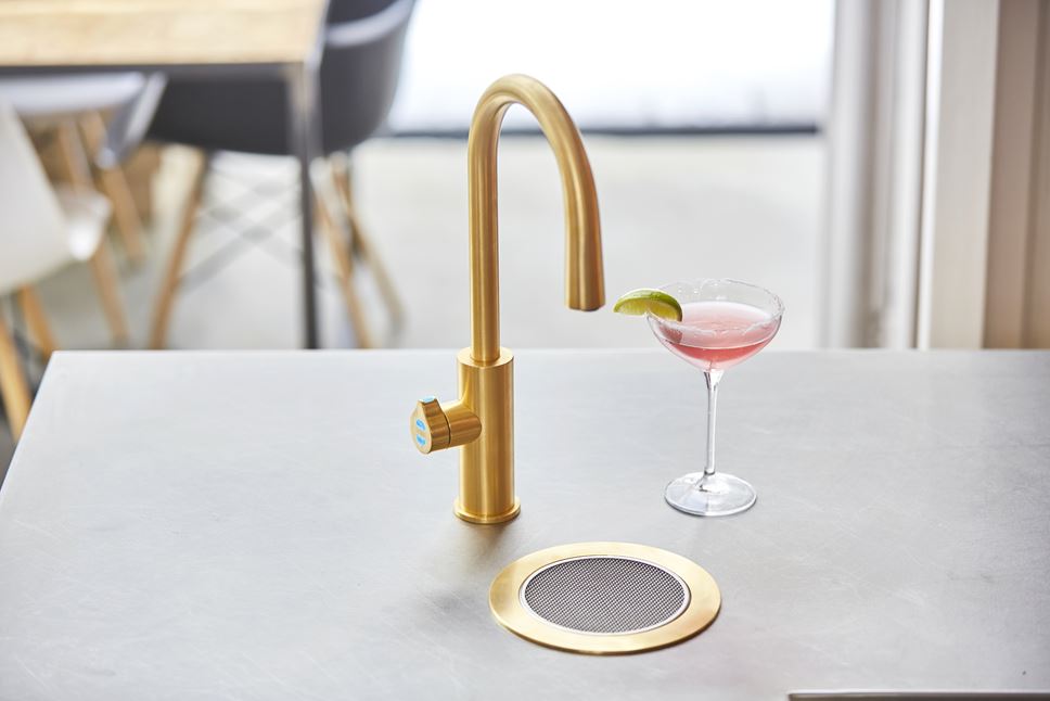brushed gold hydrotap cocktail